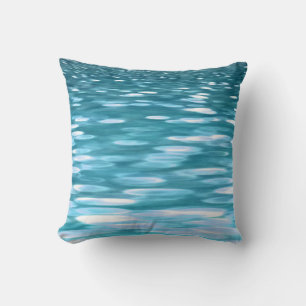 Teal shimmer cushion