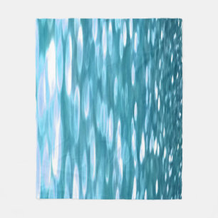 Teal shimmer fleece blanket