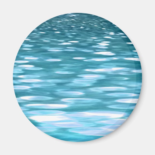 Teal shimmer magnet (Front)