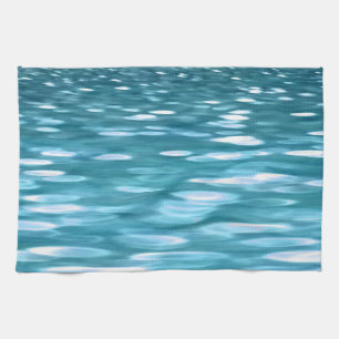 Teal shimmer tea towel