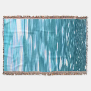 Teal shimmer throw blanket