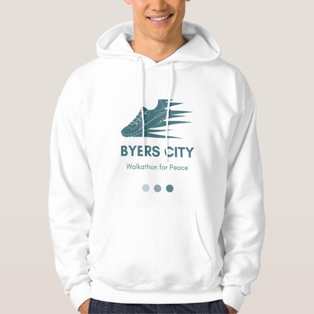 Teal Shoes  Hoodie (Front)