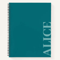 Teal Simple Text Style Custom Name