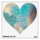 Teal Sky Blue Love Quote