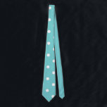 Teal Sky Polka Dot Neck Tie<br><div class="desc">This gorgeous shade of blue could be found in a sky on any given day, as the sky changes hues frequently. In any case we couldn’t resist giving it a fun name like teal sky. We of course, made a matching polka dot pattern to give you the option between solid...</div>