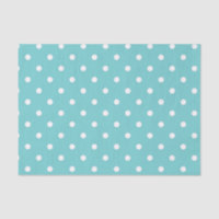 Teal Sky Polka Dot Tissue Paper