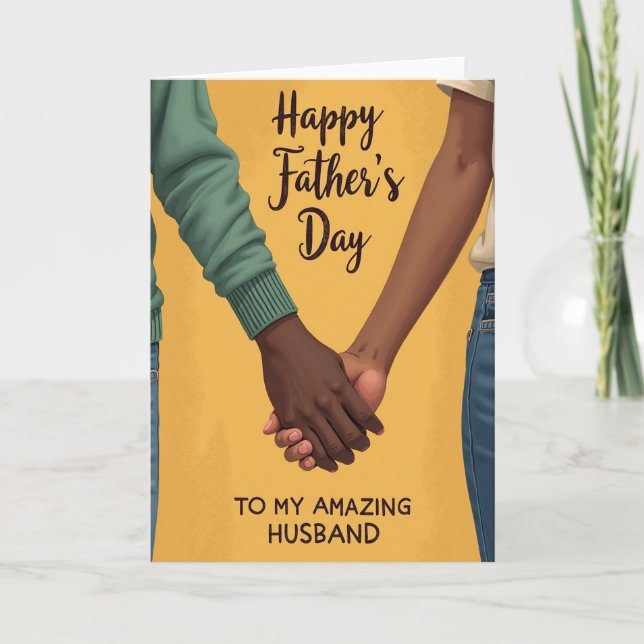 Teal Sleeve Fathers Day Card (Front)