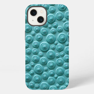 Teal Spiral Pattern iPhone Case Stylish Look