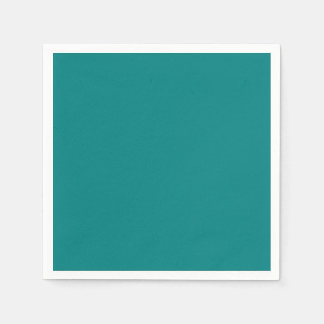 Teal Standard Cocktail Paper Napkin (Front)