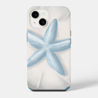 Teal Starfish and Sand Dollar Beachy 