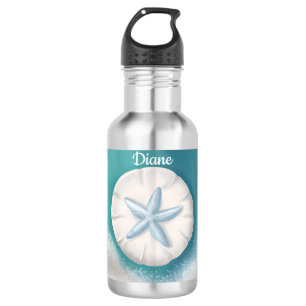 Teal Starfish Personalised Beachy 532 Ml Water Bottle