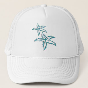 Teal Starfish Trucker Hat
