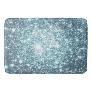 Teal Stars Bath Mat