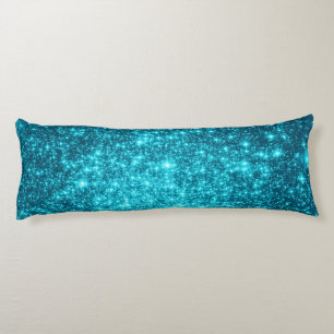 Teal Stars Body Pillow