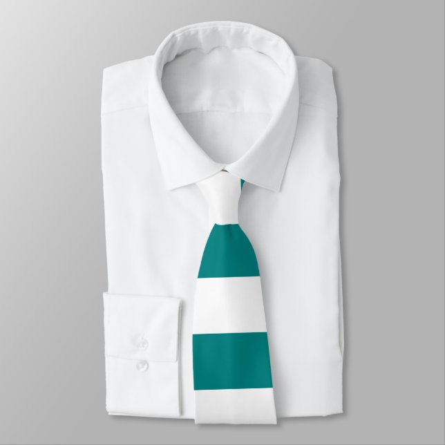 Teal stripe tie (Tied)
