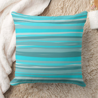 Teal Stripes  Cushion