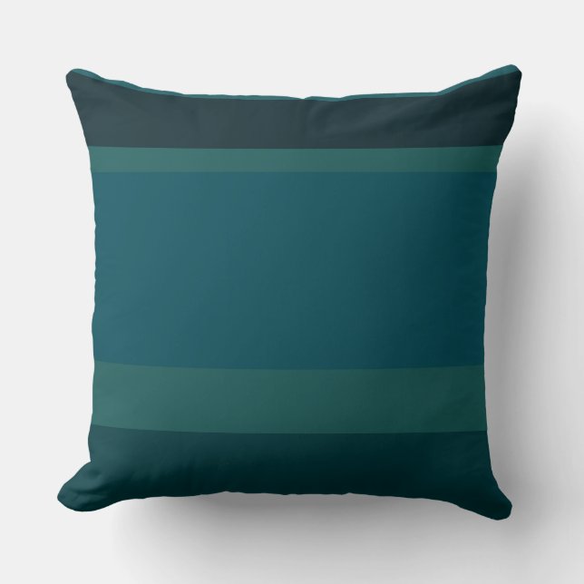 Teal Stripes Cushion (Front)
