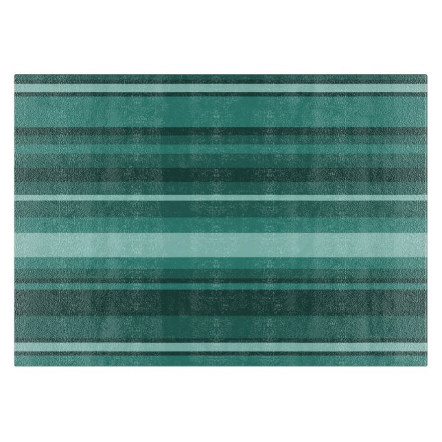 Teal stripes cutting board (Front)