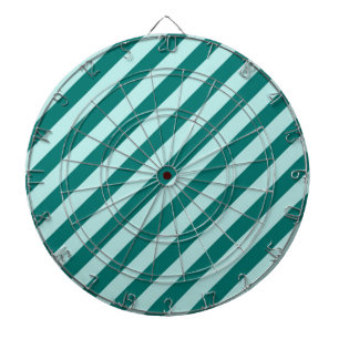 Teal Stripes Dartboard