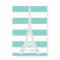 Teal Stripes & Eiffel Tower | Custom Name