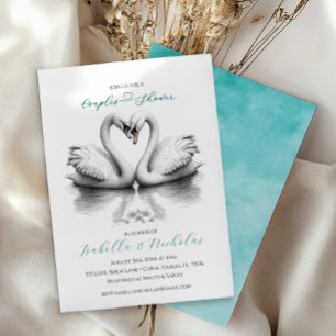 Teal Swan Couples Shower Invitation