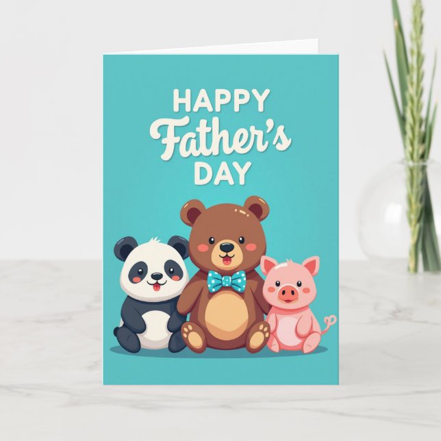 Teal Sweet Fathers Day Card (Front)