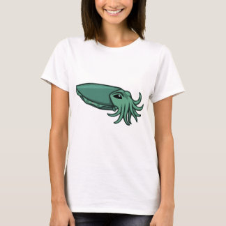 Teal Swimming Cuttlefish T-Shirt