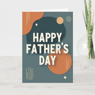 Teal Terracotta Fathers Day Card