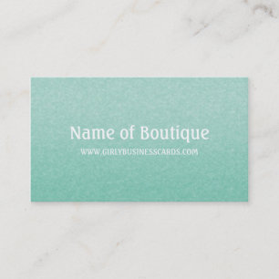 Teal Textured Boutique Design Business Card