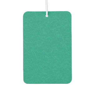 Teal textured surface with subtle swirling pattern car air freshener