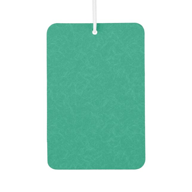 Teal textured surface with subtle swirling pattern car air freshener (Front)