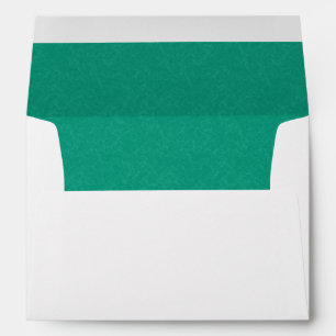 Teal textured surface with subtle swirling pattern envelope