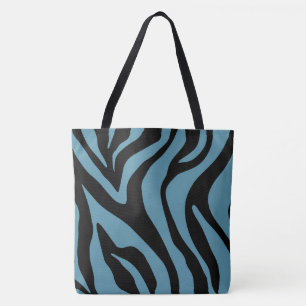 Teal Tiger Tote Bags