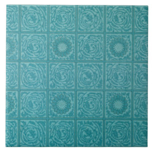 Teal Tile Pattern (by William Morris)