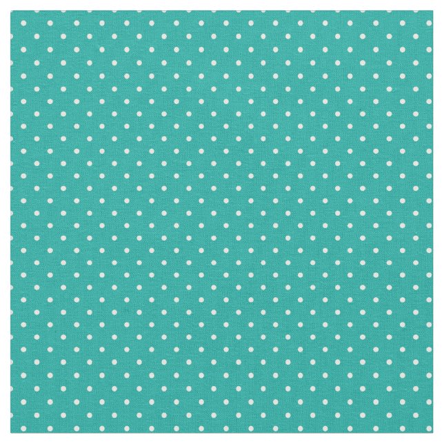 Teal Tiny Dots Fabric (Close Up)