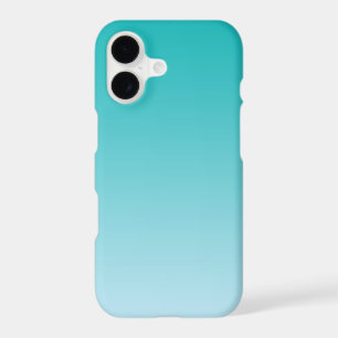 Teal to Light Aqua Ombre Gradient Minimalist