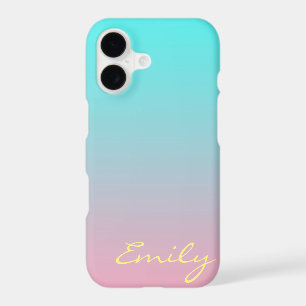 Teal to Pink Simple Gradient Blended Background
