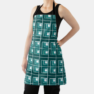 Teal Topsy Turvy  Apron