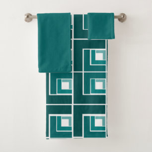 Teal Topsy Turvy Bath Towel Set