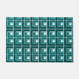 Teal Topsy Turvy  Doormat