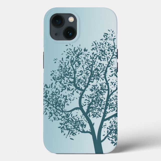 Teal Tree Case-Mate iPhone Case (Back)