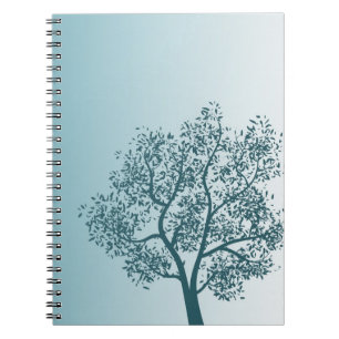 Teal Tree Spiral Notebook