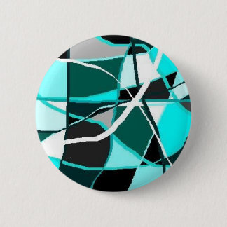 TEAL & TURQUIOS 6 CM ROUND BADGE