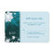 Teal Turquoise Bling Winter Wedding RSVP