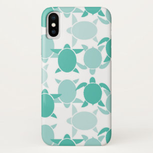 Teal Turtle Pattern Case-Mate iPhone Case