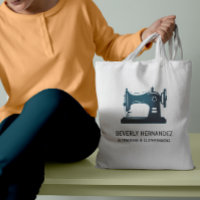 Teal Vintage Sewing Machine Seamstress   