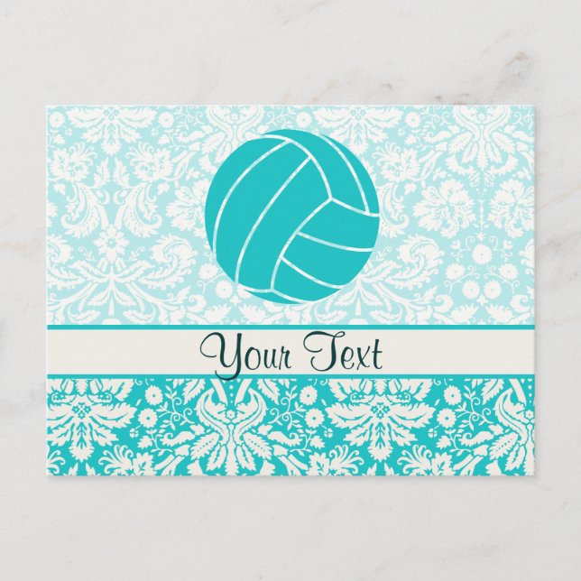 Teal Volleyball Postcard (Front)