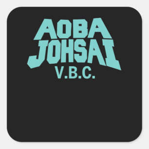 Teal Volleyball Practice Anime Manga Cosplay Square Sticker