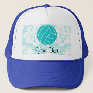 Teal Volleyball Trucker Hat