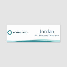 Teal Wave Nurse Logo Employee